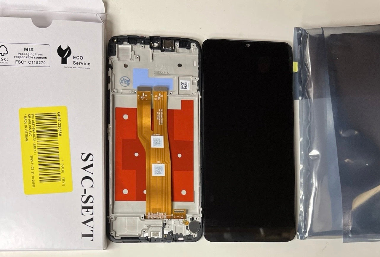 Genuine Samsung A07 SM-A075F Service Pack LCD Screen Display A07 4G Lcd