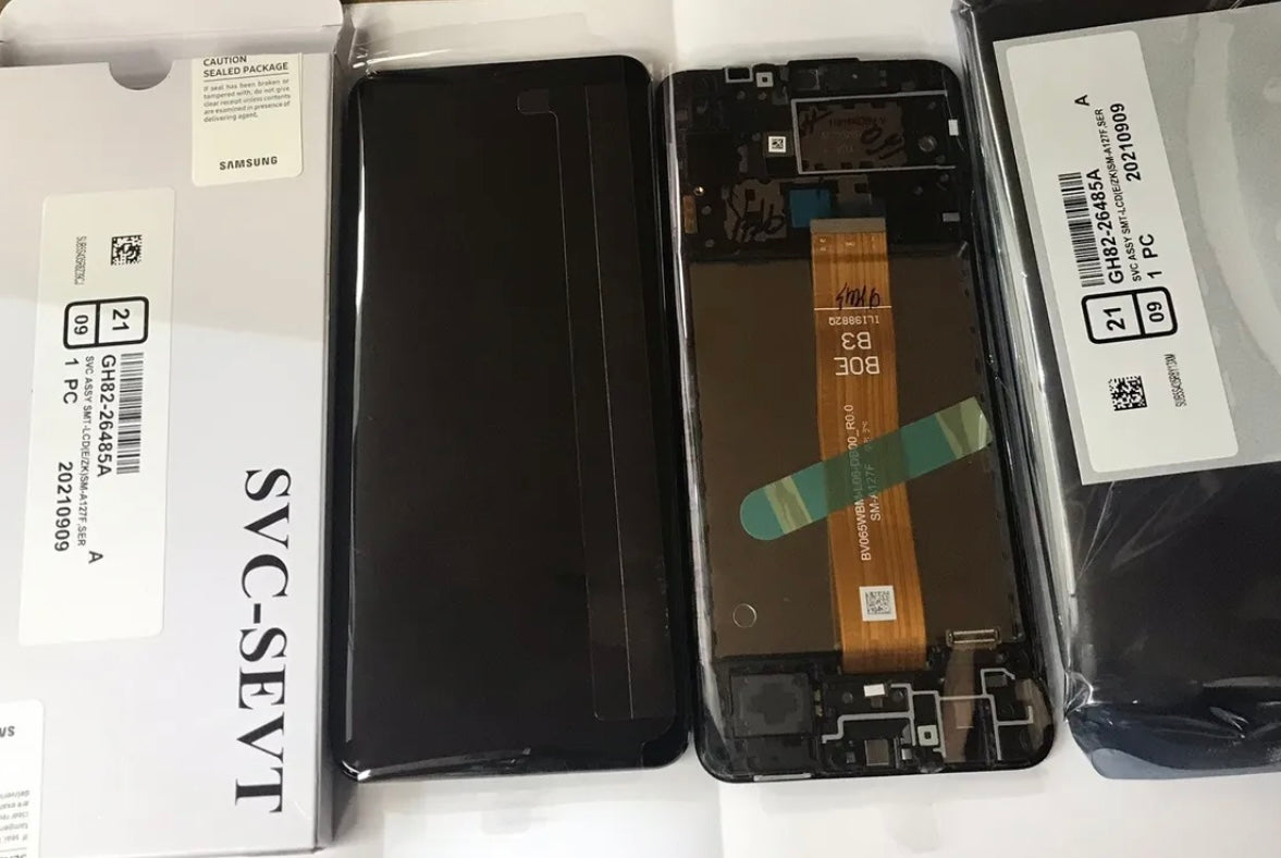Genuine Samsung Galaxy A127 A12 2021 SM-A127F LCD Screen Display A12 Nacho Service Pack