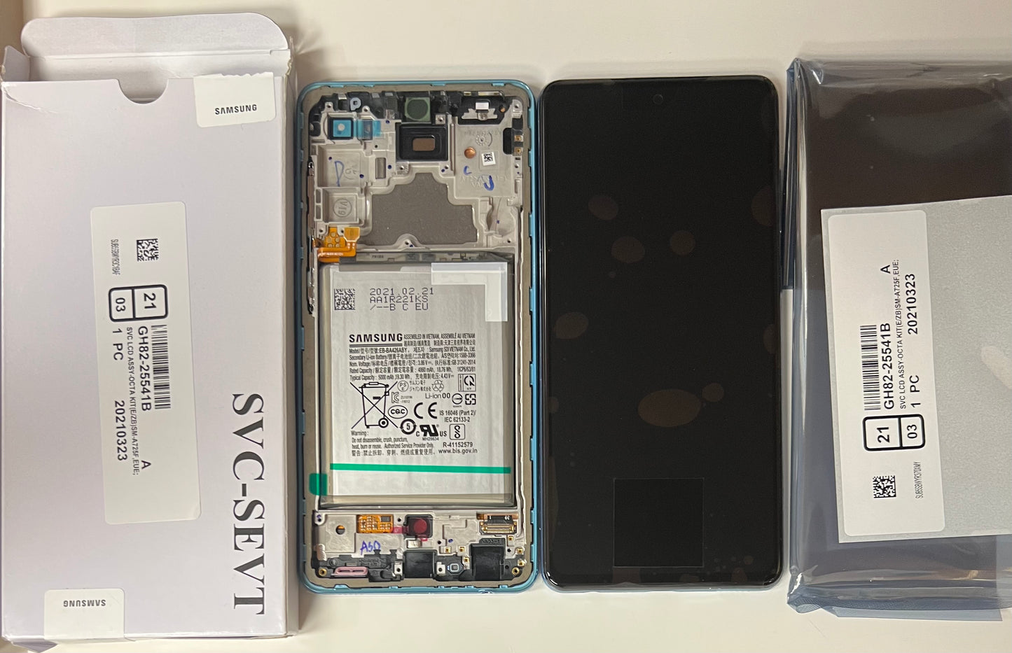 GENUINE SAMSUNG A72 4G 5G SM-A725F SM-A726B LCD SCREEN DISPLAY SERVICE PACK