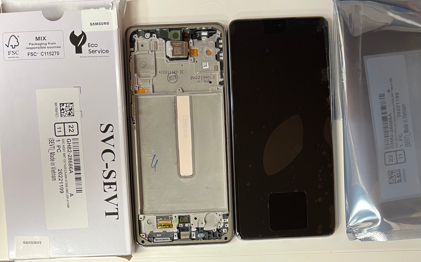 GENUINE SAMSUNG GALAXY A73 5G SM-A736B 5G SM-A736B/DS LCD SCREEN DISPLAY BLACK