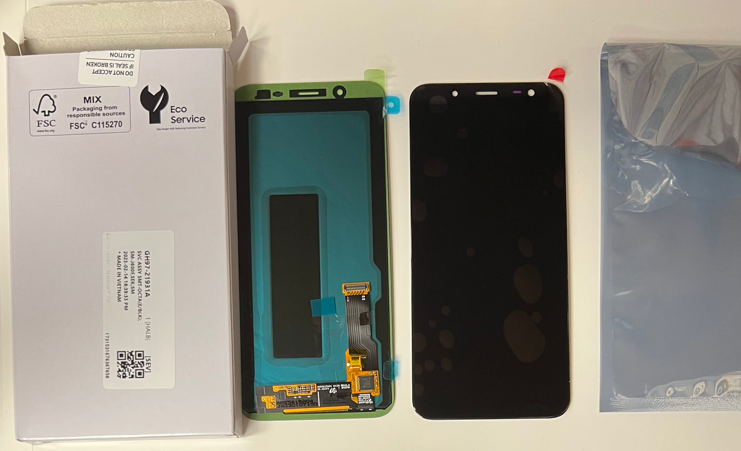 GENUINE SAMSUNG GALAXY J6 2018 J600F J600 LCD SCREEN DISPLAY SERVICE PACK