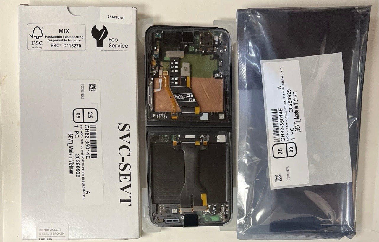 Genuine Samsung Galaxy Z Flip 6 SM-F741B LCD Screen Display Black Service Pack