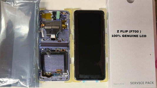 GENUINE Samsung Galaxy Z Flip F700 Main LCD Screen Display Inner SM-F700F PURPLE