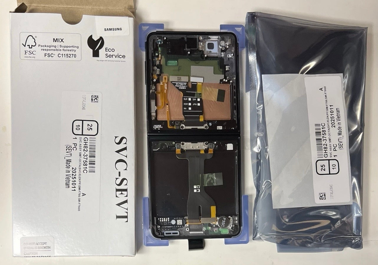 Genuine Samsung Galaxy Z Flip 7 SM-F766B LCD Screen Display Black Service Pack