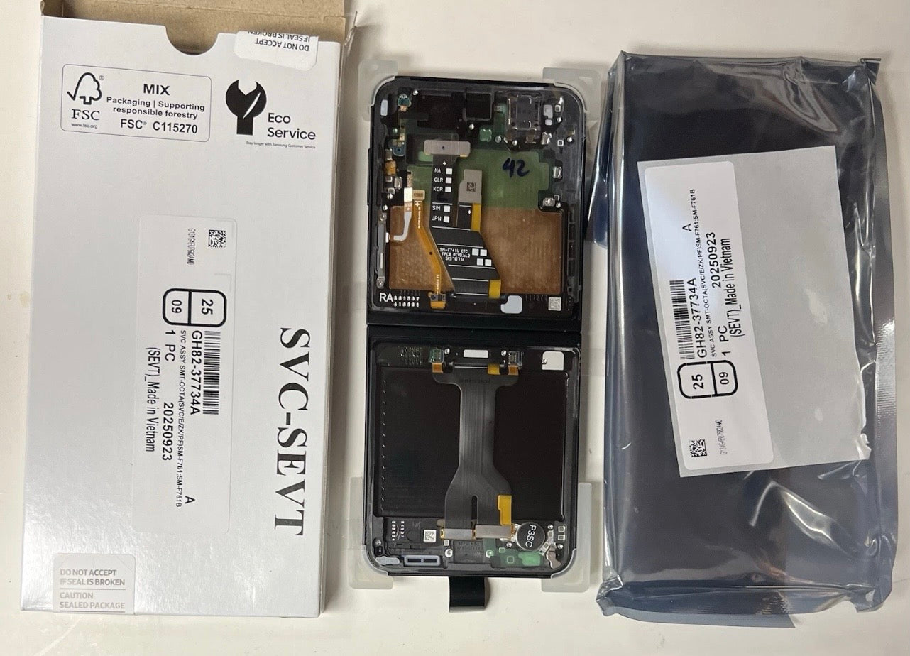 Genuine Samsung Galaxy Z Flip7 FE SM-F761B Lcd Screen Display Black Service Pack