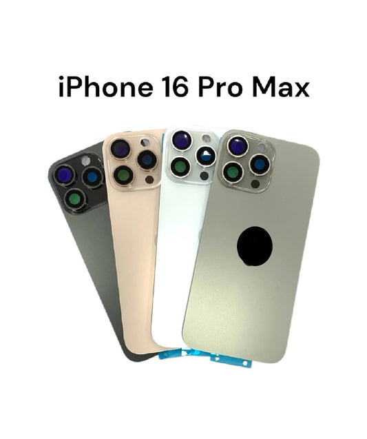 iPhone 16 Pro Max Replacement Back Glass & Mag Safe Charge Coil Flash Brackets NFC