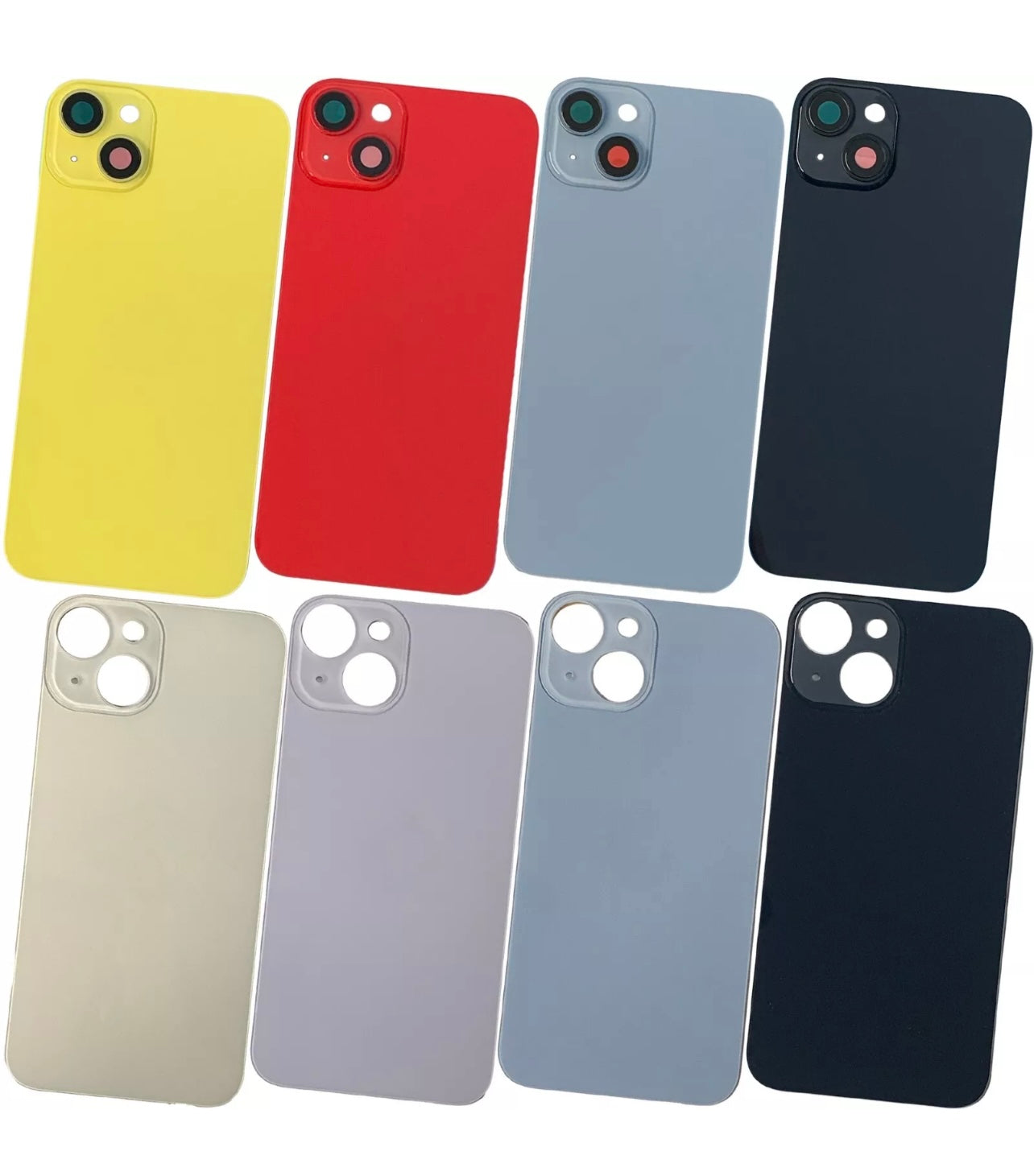 iPhone 14 Plus Replacement Back Glass & Mag Safe Charge Coil Flash Brackets NFC